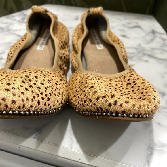 EUC~Chelsea & Violet 'Ruby' Leopard Calf Hair Ballet Flat~8 - Picture 5 of 15